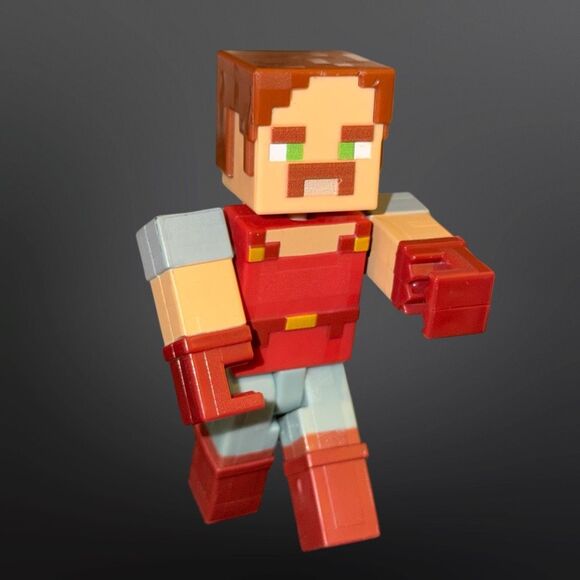 2019 Minecraft Dungeons Hal Figure Battle Figure Loose 3.5” B10 - Picture 1 of 7